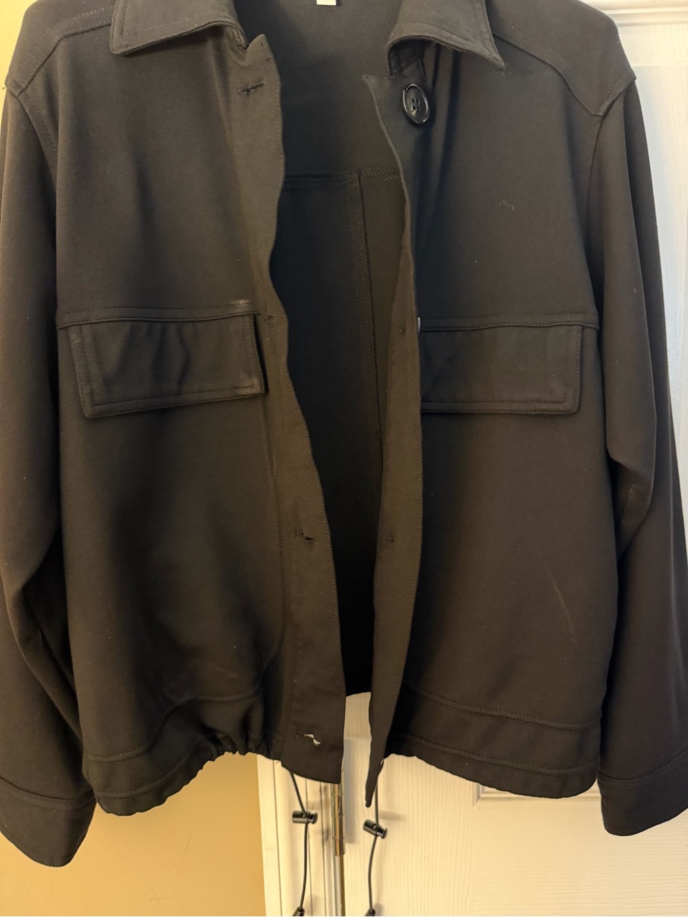 Max Studio Black styling drawstring jacket - Picture 2 of 4